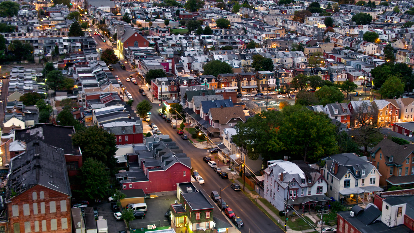 Panoramic Image of Reading, PA